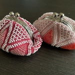 ●オーダーのお品2点● おばあちゃんが作ったビーズのがま口財布