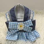 デニムブルーチェックな お洋服