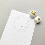 消しゴムはんこ♡ 小花と実のミニはんこ⚘2個set