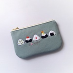 おにぎり刺繍ペンケース