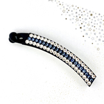 スワロフスキーのバナナクリップ Blue Line