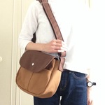 ショルダーＳ　ツチ×クリ　帆布