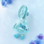 ④水色　レインポンチョと長靴のセット（プチブライス用）