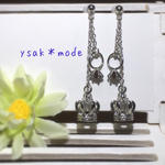 ☆誕生石と王冠のピアス☆