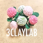 ☆送料無料☆ずっと一緒だよ/白＋ピンク＋薄ピンク　紫陽花