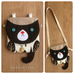 ほっこり☺︎ねこさんの2way移動ポケット/ポシェット【ねこさんのかくれんぼ柄】