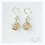 プチプラ♡チェコビーズ×コットンパールピアス・イヤリング