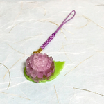 和菓子 水菓子 紫陽花 根付 薄紫色