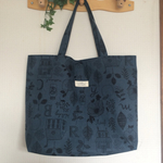 ☆makilin様オーダー品☆bigサイズ バッグ（ブルーグレー）