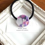 レジン  flower moon  ヘアゴム