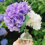 【母の日】本物みたいな紫陽花　purple＆whiteマジカルウォーター　インテリアフラワー