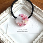 アウトレット　レジン  flower moon  ヘアゴム