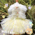 💐Princessdogdress💐在庫セール‼️在庫限りの金額になります　豪華パニエふんわりdress　撮影　イベント　犬服　猫服　