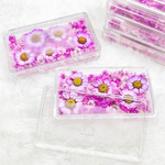 ★数量限定★【かすみ草〈(D)ピンク〉+フィーバーフュー5輪　】　　ドライフラワー 　染め　花材　DIY