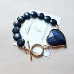 【ラピスラズリのハートbracelet ♡♡】