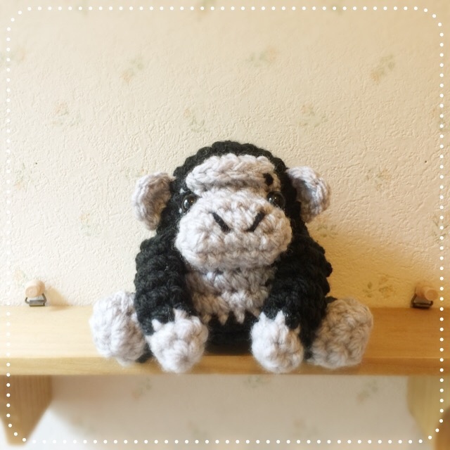 あみぐるみ🌟仲良しゴリラの親子🦍 - Cookie☆Bear GALLERY | minne