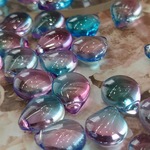 期間限定10%OFF【20個/12㍉×9㍉×6㍉】【bg-d-20】❁ ティアドロップ❁ ピンクブルー❁