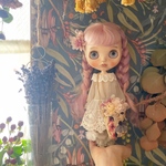 ふんわりセットアップ＋刺繍リボンのバック＋お花☆ネオブライス☆