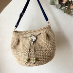 受注制作)麻紐バッグ　ショルダー　　ジュートバッグ　夏用バッグ