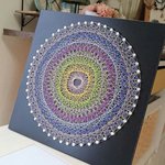 糸かけ曼荼羅アート