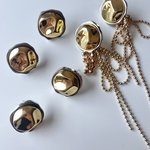 【2pcs gold #48-14】round metal pierce parts/トレンド/金具/ゴールド/ピアス/デザイン金具/メタルパーツ/ピアスパーツ/ピアス金具/ニュアンス