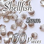 シェル5mm、シルバー、60個組、1セット
