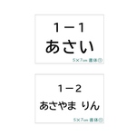♦︎【5×7cm2枚分】縫い付けタイプ・ゼッケン・ホワイト・体操服