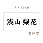 ♦︎【水着用】5×10cm3枚分・アイロン接着も縫い付けも可能・ゼッケン・ホワイト