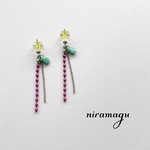 Vitamin color ballchain pierce