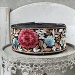実物のお色味と違う場合があります] インド刺繍リボン　花　インド刺繍　スパンコール　刺繍リボン　リボン　りぼん　※10月8日よりゆうパケットにて発送