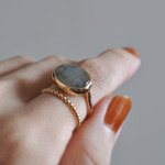 ラブラドライト　Labradorite　Bezel Setting