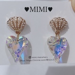 在庫限定値下げ♡人魚のピアス　ハート×貝殻