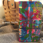 名入れ可『LIBERTY-check』iPhone手帳型ケース