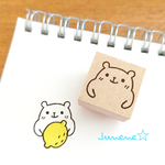 イラストはんこ(持たせるくまさん)