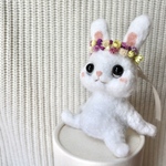 もちほっぺ　うさぎ🐰💐　選べるヘアドレス