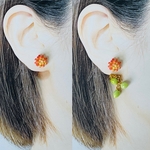 多肉loverピアス♡ 2way 2倍楽しめる ♪ 粘土　植物　葉っぱ　リーフ　多肉植物　