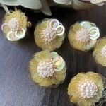 みみにはな(黄) ピアス/イヤリング