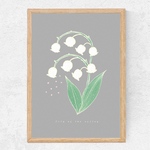 すずらん✴︎ 北欧インテリアポスター◻︎