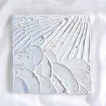 テクスチャーアート　1枚　海　空　絵画　インテリアアート　アート　抽象画　アクリル画　海