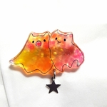 なかよしメンダコさんのブローチ