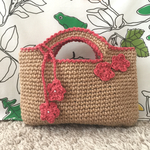 Summer SALE✴︎小さな花の麻バッグ