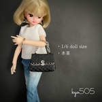 1/6 doll size本革バッグ　ドル💲