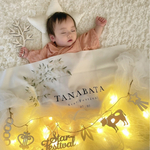 七夕 飾り タペストリー TANABATA 笹飾り 誕生日 横長