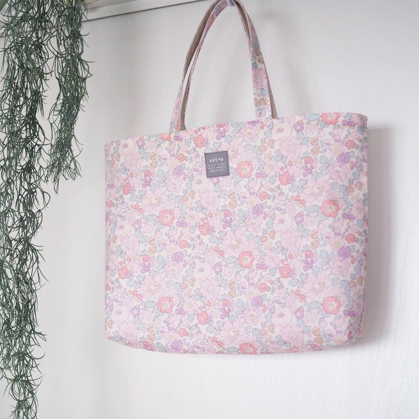 リバティ　ハンドメイド入園入学5点セット　【ベッツィ　ピンクモーブ】 リバティハンドメイド入園入学5点セット【ベッツィピンクモーブ】