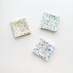 再販8】名入れ可＊シャボン玉ドット＊オーガニックコットン＊6重ガーゼハンカチ