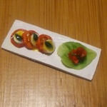 カプレーゼと野菜のマリネ