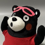 くまモン　サングラスアイマスク（S型×ピンク）