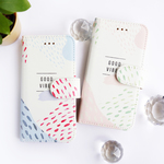 【手帳型】GOOD VIBES-グッド・バイブス- シンプルデザイン 各機種ケース対応<スマホケース/iphoneケース/アイフォンケース/スマホカバー/iphoneカバー>