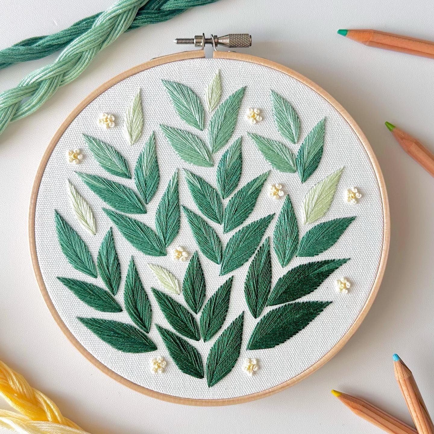 刺繍完成品 BOTANICAL LIFE