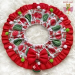 再販‎‪𓍯 ‬🍉 lovely Cat frills ୨୧ スイカフリルシュシュ首輪(ボンボン付)‎‪🍉‬｟ #猫首輪 #シュシュ首輪 #フリル ｠